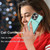 For iPhone 12 Pro Max DF-09 Crossbody Litchi texture Card Bag Design PU Phone Case(Cyan)