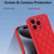 For iPhone 14 Rhombic Texture Phone Case with Dual Lanyard(Red)