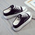 Women Thick-Soled Inner Heightened Semi-Slipper Canvas Shoes Lazy One-Legged Platform Shoes, Size: 36(Black)