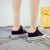 Women Thick-Soled Inner Heightened Semi-Slipper Canvas Shoes Lazy One-Legged Platform Shoes, Size: 36(Black)
