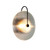 LED Glass Wall Light Corridor Light Three-color light(Black)