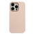 For iPhone 14 Pro Max Electroplated Metal Lens Frame Design MagSafe Silicone Phone Case(Beige)