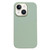 For iPhone 13 Electroplated Metal Lens Frame Design MagSafe Silicone Phone Case(Light Green)