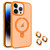 For iPhone 14 Pro MagSafe Magnetic Holder Phone Case(Orange)