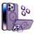 For iPhone 14 Pro Invisible Lens Holder MagSafe Phone Case(Dark Purple)