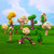 Micro-landscape Simulated Green Trees Flowers DIY Gardening Ecological Ornaments, Style: No. 14 Long Grass Tree Flower