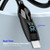 ENKAY PD30W Type-C to 8 Pin Fast Charging Data Silicone Cable with LED Display, Length:1m(Black)