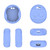 For Tamagotchi UNI (2023) Pet Game Machine Silicone Protection Case(Luminous Blue)
