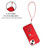 For iPhone 14 Organ Card Bag Ring Holder PU Phone Case with Lanyard(Red)