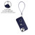 For iPhone 15 Plus Organ Card Bag Ring Holder PU Phone Case with Lanyard(Blue)