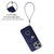 For iPhone 15 Pro Max Organ Card Bag Ring Holder PU Phone Case with Lanyard(Blue)