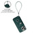 For iPhone 14 Pro Organ Card Bag Ring Holder PU Phone Case with Lanyard(Green)