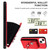 For iPhone 13 Organ Card Bag Ring Holder PU Phone Case with Lanyard(Red)