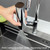 Multi-functional Flying Rain Waterfall Spout Connector Kitchen Faucet Splash Universal Swivel Bubbler, Color: Black