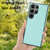 For Samsung Galaxy S24 Ultra 5G Litchi Pattern Stitched Side-mounted Phone Case(Mint Green)