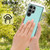 For Samsung Galaxy S24 Ultra 5G Litchi Pattern Stitched Side-mounted Phone Case(Mint Green)