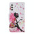 For Samsung Galaxy A05S Colored Drawing Pattern Leather Phone Case(Dancing Girl)