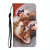 For Samsung Galaxy S24+ 5G Colored Drawing Pattern Leather Phone Case(Butterfly Cat)