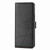 For Samsung Galaxy Z Fold3 PU Genuine Leather Texture Embossed Line Phone Case(Black)