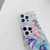 For iPhone 14 Electroplated Symphony Phone Case(Watercolor Flower)