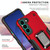 For Samsung Galaxy S24 5G Non-slip Shockproof Armor Phone Case with Ring Holder(Red)