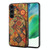 For Samsung Galaxy S21 FE 5G Dual Card Slot Holder Phone Case(Autumn Yellow)