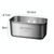 Kacheeg Food Residue Filtering And Drainage Rack For Tanks Sink Storage Trash Shelf, Style: Rectangular Silver