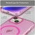 For iPhone 14 Plus MagSafe Frosted Translucent TPU + PC Full Coverage Phone Case(Pink)