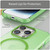 For iPhone 15 Pro MagSafe Frosted Translucent TPU + PC Full Coverage Phone Case(Green)