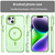 For iPhone 15 MagSafe Frosted Translucent TPU + PC Full Coverage Phone Case(Green)