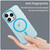 For iPhone 15 Pro MagSafe Frosted Translucent TPU + PC Full Coverage Phone Case(Blue)