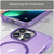 For iPhone 13 Pro MagSafe Frosted Translucent TPU + PC Full Coverage Phone Case(Dark Purple)