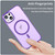 For iPhone 14 MagSafe Frosted Translucent TPU + PC Full Coverage Phone Case(Dark Purple)