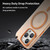 For iPhone 14 Pro MagSafe Frosted Translucent TPU + PC Full Coverage Phone Case(Orange)