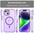 For iPhone 14 Plus MagSafe Frosted Translucent TPU + PC Full Coverage Phone Case(Dark Purple)