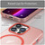 For iPhone 13 Pro MagSafe Frosted Translucent TPU + PC Full Coverage Phone Case(Red)