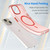 For iPhone 15 MagSafe Frosted Translucent TPU + PC Full Coverage Phone Case(Red)