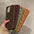 For iPhone 15 Pro Max 3D Weave TPU Phone Case(Dark Brown)