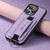 For iPhone 11 Pro Max Suteni H13 Litchi Leather Wrist Strap Wallet Back Phone Case(Purple)