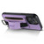 For iPhone 11 Pro Max Suteni H13 Litchi Leather Wrist Strap Wallet Back Phone Case(Purple)