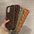 For iPhone 12 3D Weave TPU Phone Case(Dark Brown)