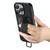 For iPhone 13 Suteni H13 Litchi Leather Wrist Strap Wallet Back Phone Case(Black)