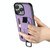 For iPhone 12 / 12 Pro Suteni H13 Litchi Leather Wrist Strap Wallet Back Phone Case(Purple)