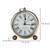 Retro Iron Alarm Clock Simple Desktop Quartz Clock, Style: Dark Red