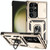 For Samsung Galaxy S24 Ultra 5G Sliding Camshield Holder Phone Case(Gold)
