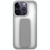 For iPhone 14 Pro Max Skin-Feel Plating Wrist Strap Stand Phone Case(Grey)