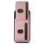 For iPhone 15 Pro Max Suteni H03 Litchi Leather Card Bag Stand Back Phone Case(Pink)