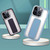 For iPhone 13 Skin-Feel Plating Wrist Strap Stand Phone Case(Grey)