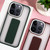For iPhone 13 Skin-Feel Plating Wrist Strap Stand Phone Case(Grey)