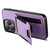 For iPhone 14 Pro Max Suteni H03 Litchi Leather Card Bag Stand Back Phone Case(Purple)